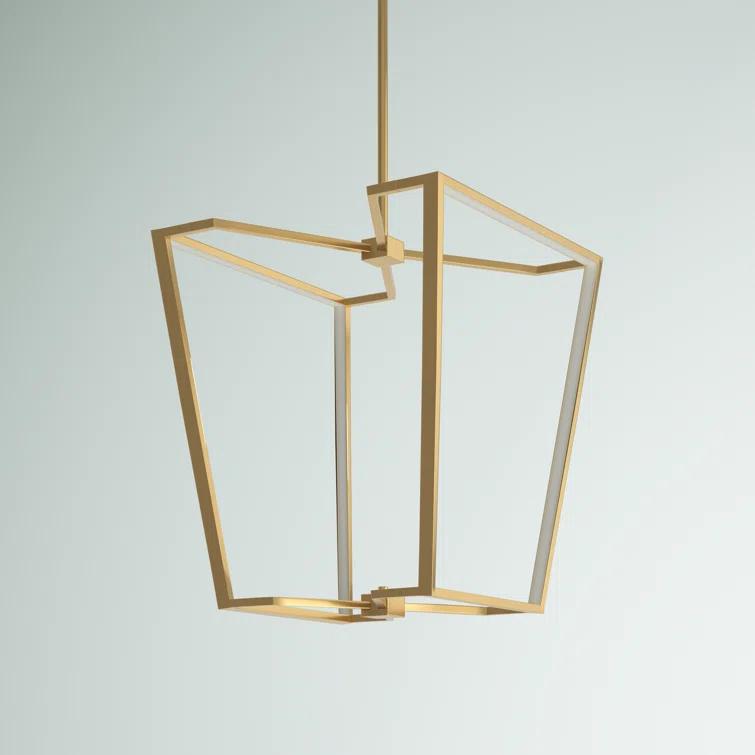 Skiba Dimmable LED Lantern Geometric Chandelier