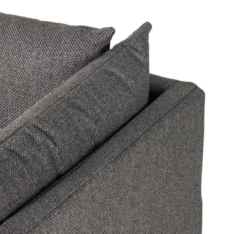 Bennett Moon 96" Slipcovered Sofa with Track Arms