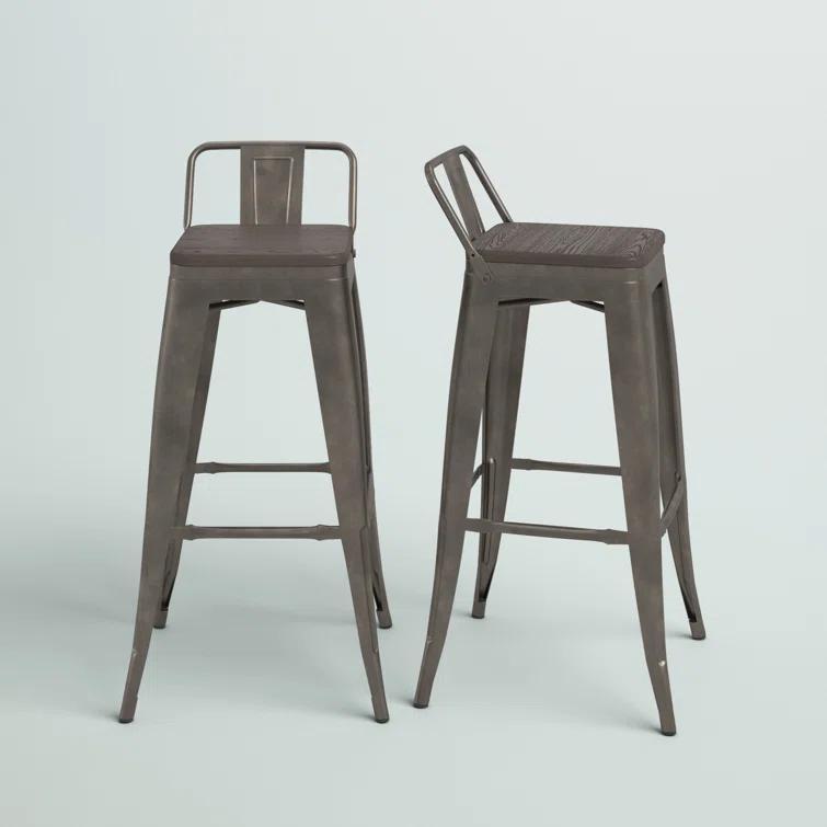 Counter Stool with Metal Frame