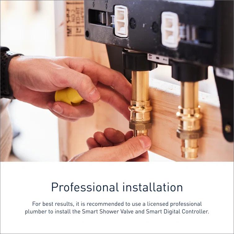 Smart Shower 2-Outlet Digital Shower Controller for Thermostatic Shower Valve