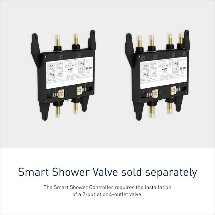 Smart Shower 2-Outlet Digital Shower Controller for Thermostatic Shower Valve
