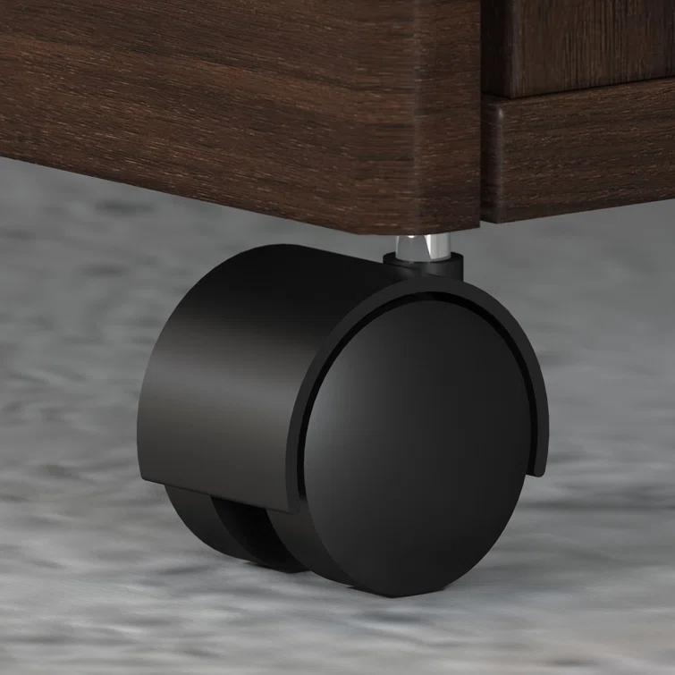 Studio C Executive Office Desk with Mobile File Cabinet