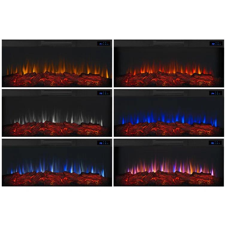 Real Flame Benjamin 81" Landscape TV Stand with Electric Fireplace by Real Flame