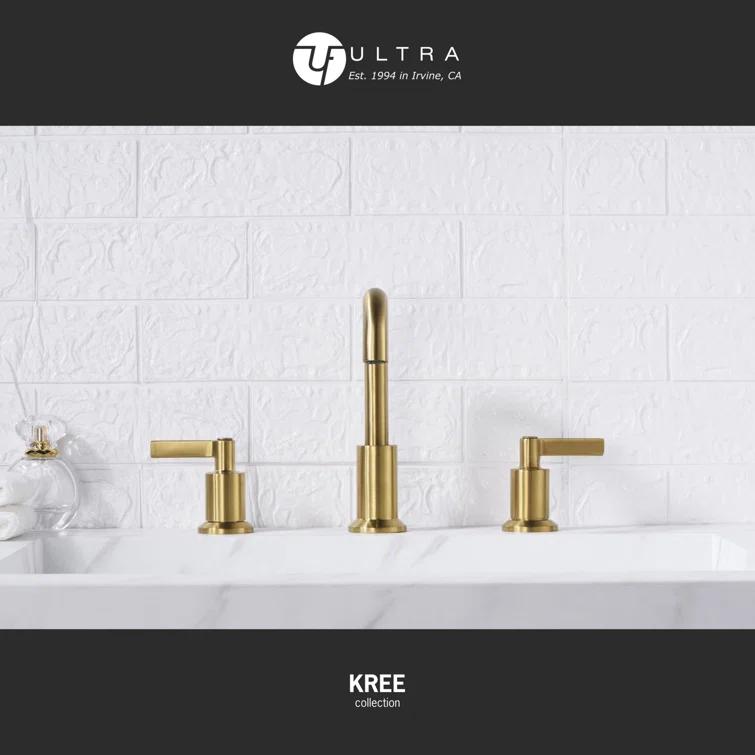 Kree Widespread 2-handle Bathroom Faucet with Drain Assembly