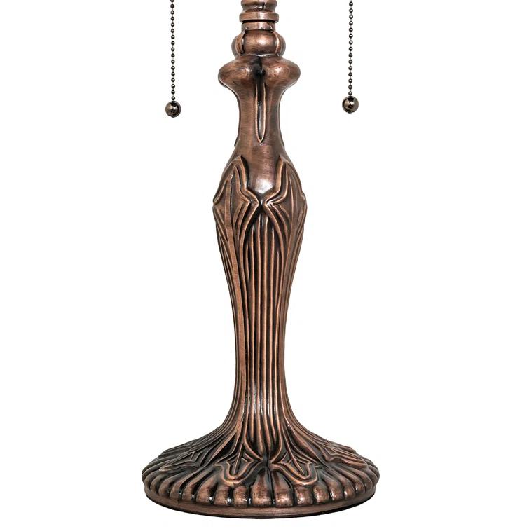 Meyda Tiffany 81447 22.5" H Fleur-De-Lis Table Lamp - Green