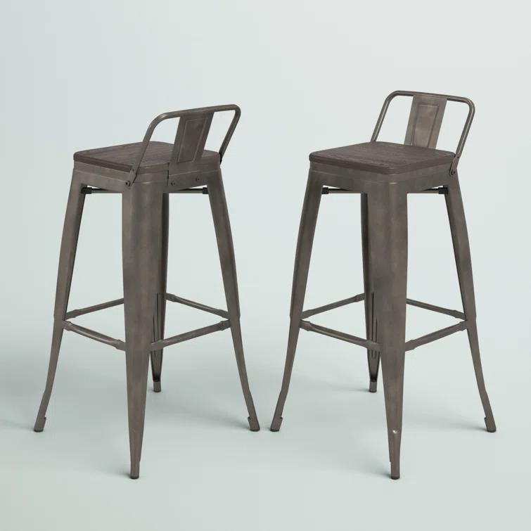 Counter Stool with Metal Frame