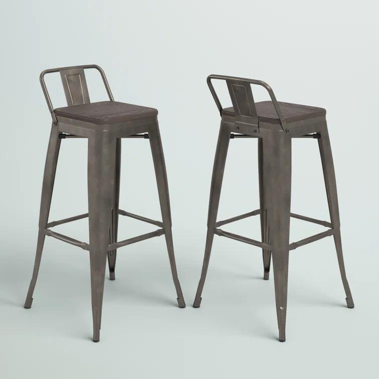 Counter Stool with Metal Frame