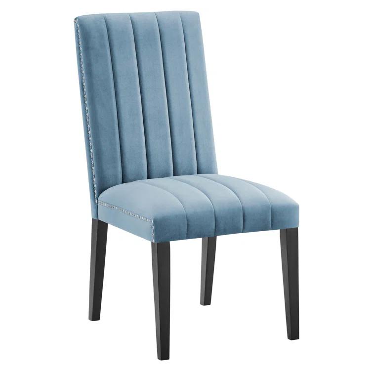 Modway Catalyst Performance Velvet Dining Side Chairs - Set of 2