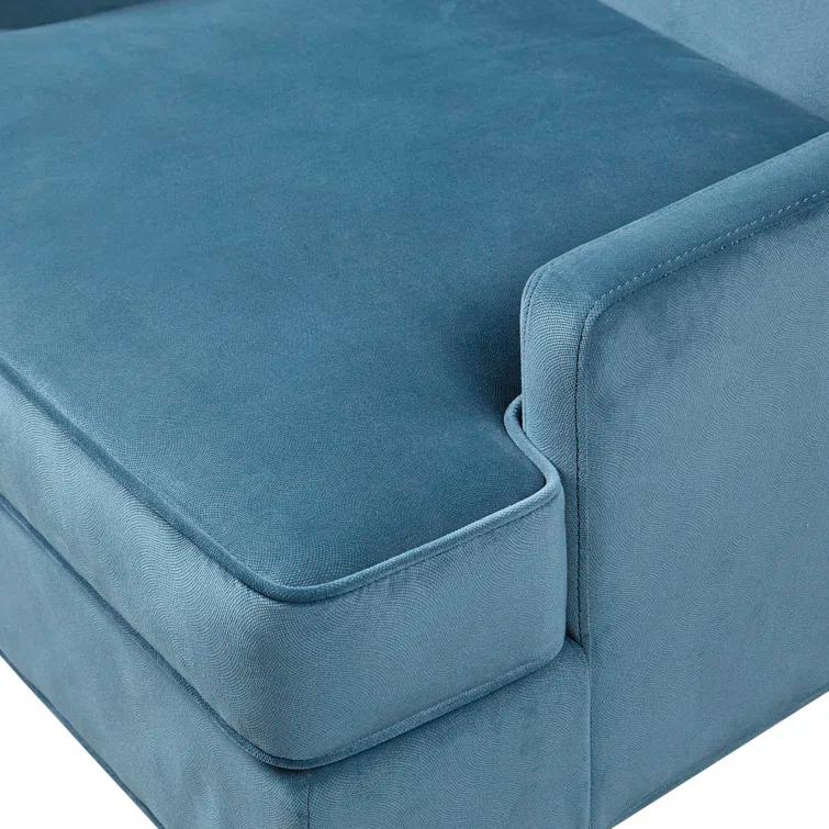 Anna Martha Stewart Anna Velvet Armchair with Lumbar Pillow