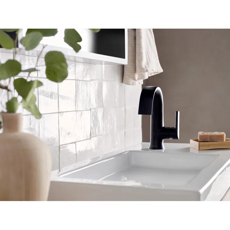 Doux Single Hole Bathroom Faucet with Drain Assembly