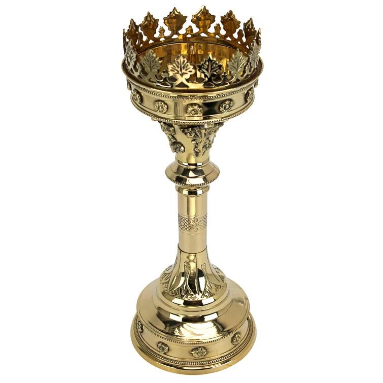 Design Toscano Brass Tabletop Candlestick