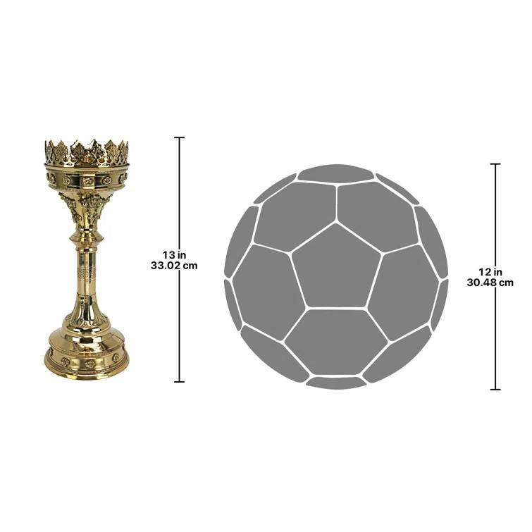 Design Toscano Brass Tabletop Candlestick