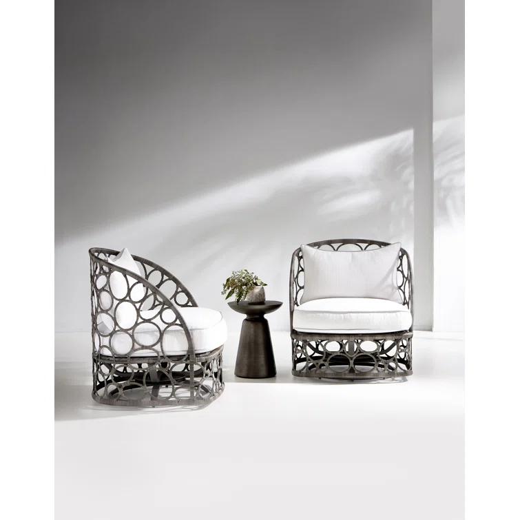 Bernhardt Catalan Round Metal Outdoor Side Table