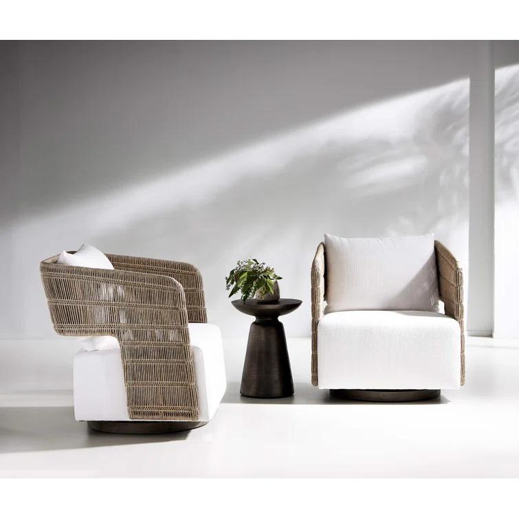 Bernhardt Catalan Round Metal Outdoor Side Table