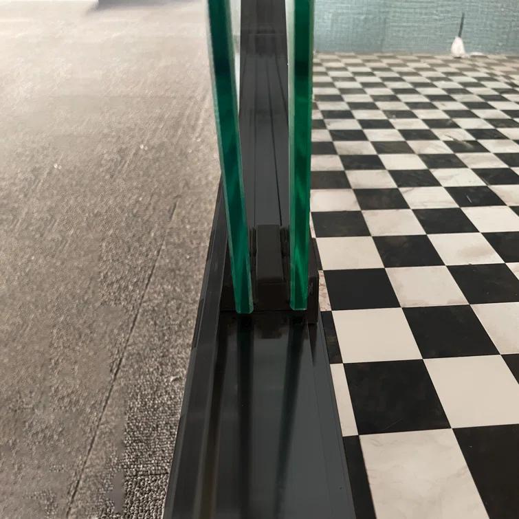 44" - 48" W 70" H Double Sliding Semi-Frameless Shower Door