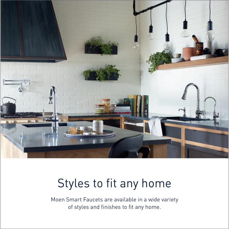 Paterson Smart Faucet Touchless Pull-Down Sprayer Kitchen Faucet with Voice and Motion Control