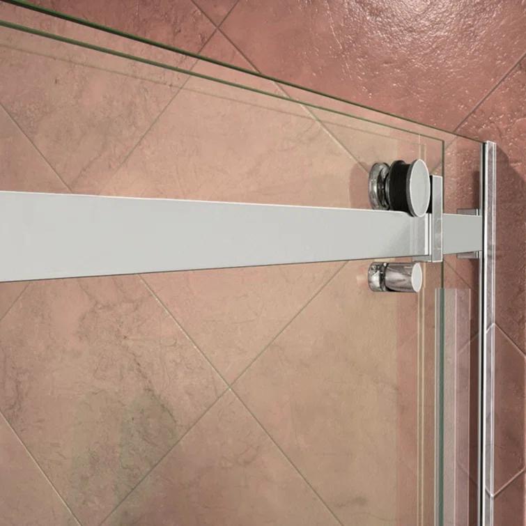 44" - 48" W 74” H Double Sliding Frameless Shower Door