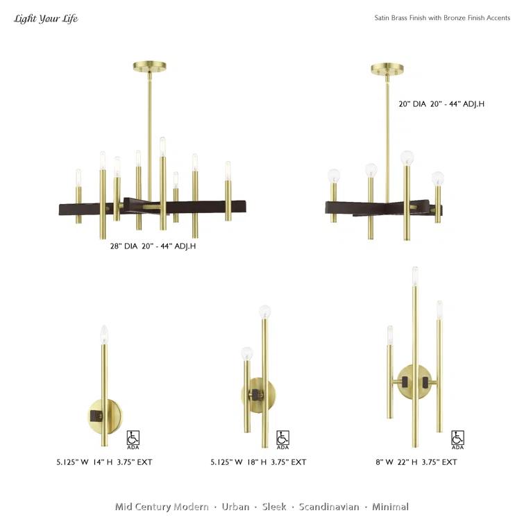 Wade Logan® Oiti 8 - Light Dimmable Chandelier