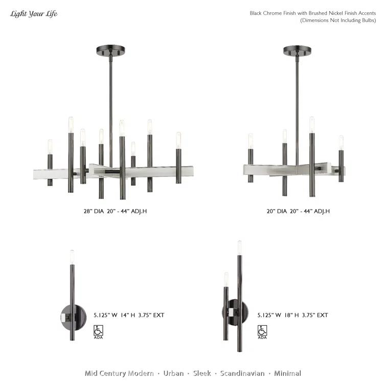 Wade Logan® Oiti 8 - Light Dimmable Chandelier