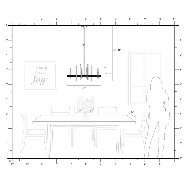 Wade Logan® Oiti 8 - Light Dimmable Chandelier