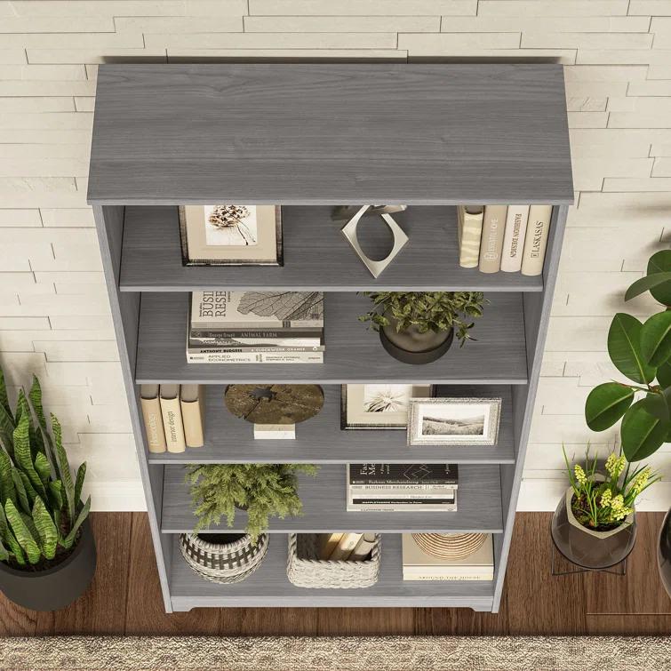 Shelonda 5 Shelf 66" Standard Bookcase