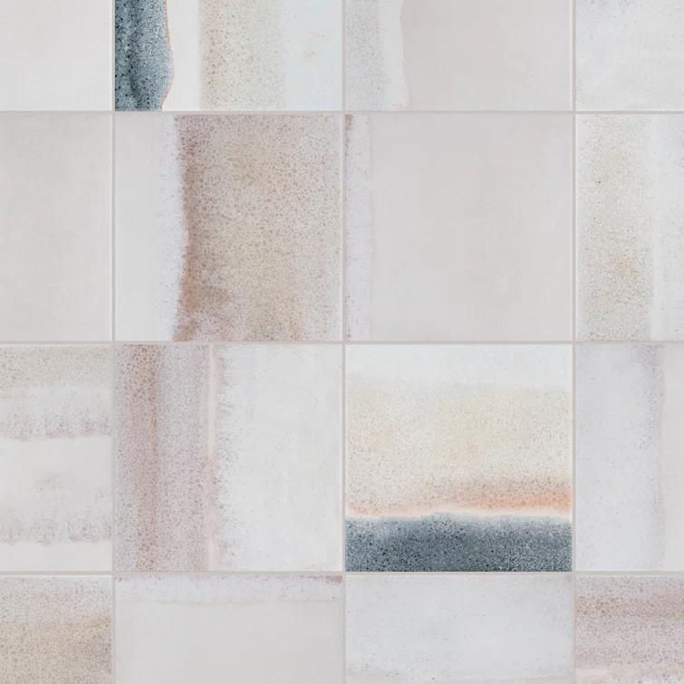 Matter Canvas 6" x 6" Porcelain Stone Look Floor and Wall Tile