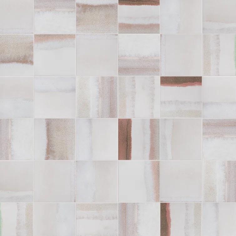 Matter Canvas 6" x 6" Porcelain Stone Look Floor and Wall Tile