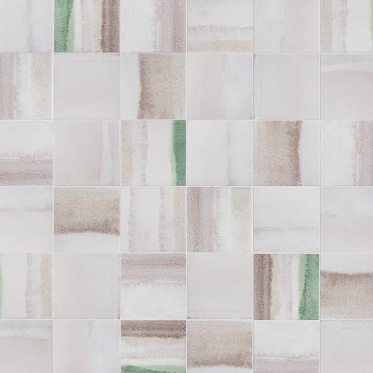 Matter Canvas 6" x 6" Porcelain Stone Look Floor and Wall Tile