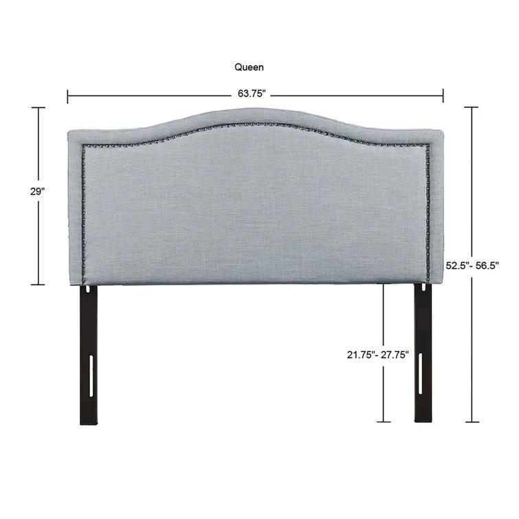 Gracie Oaks Clouchete Nadine Upholstered Nailhead Headboard