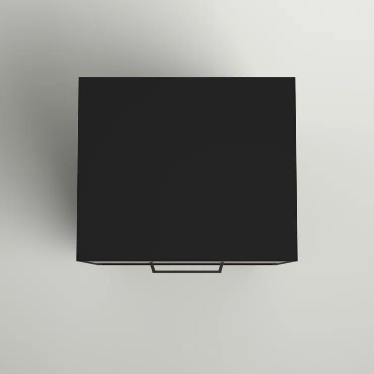 Arlen 1-Drawer Nightstand Weathered Oak and Matte Black