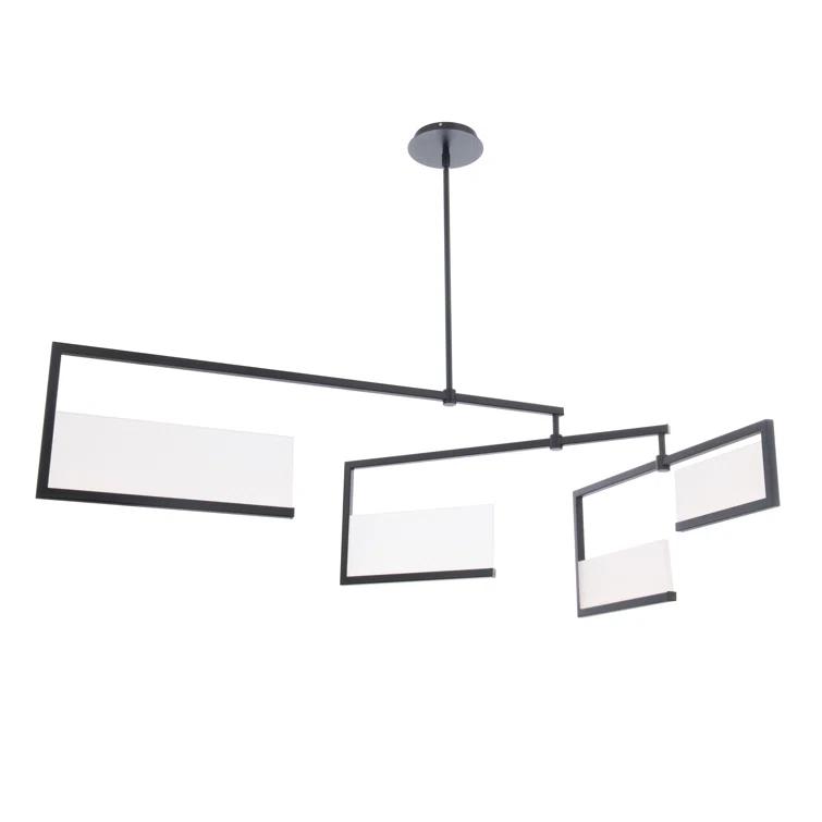 Quartet 4 - Light Black LED Kitchen Island Pendant