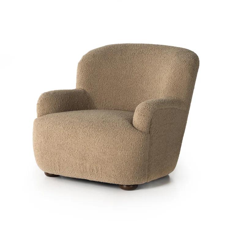 Preston Accent Chair - Camel Sheepskin