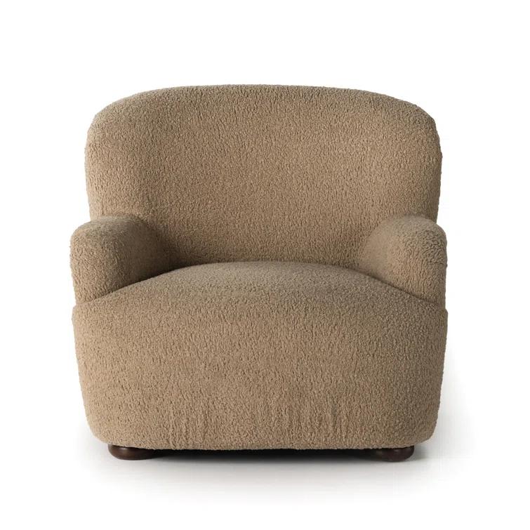 Preston Accent Chair - Camel Sheepskin