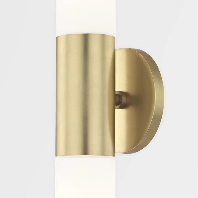 Mitzi Lola 2 - Light Wall Light in  Aged Brass Opal Matte Shade