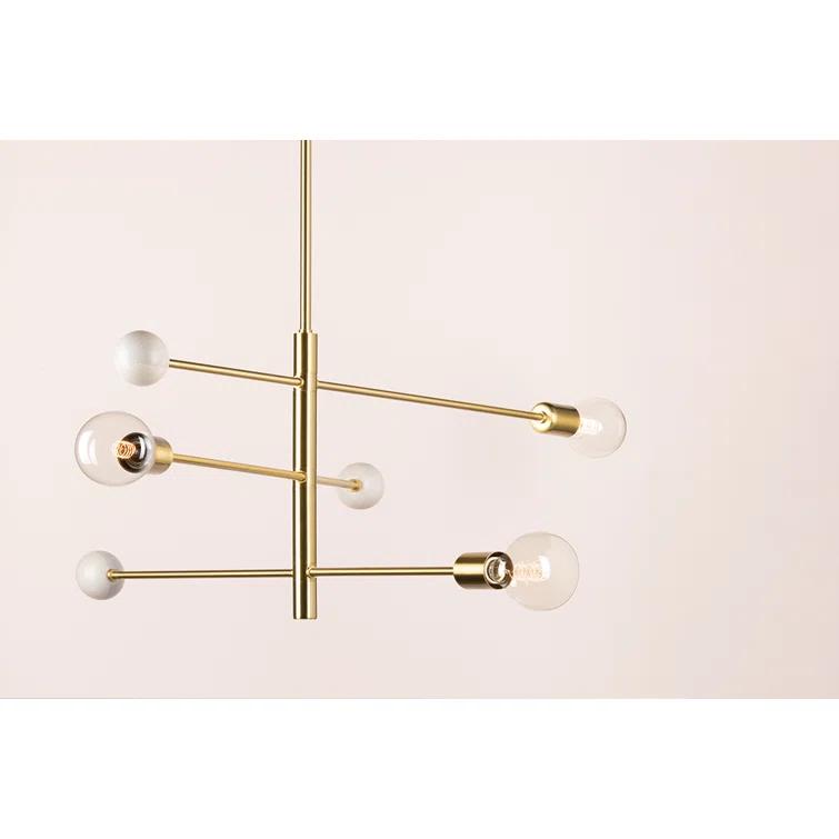 Roux Chandelier - Antique Brass / 65.75"W