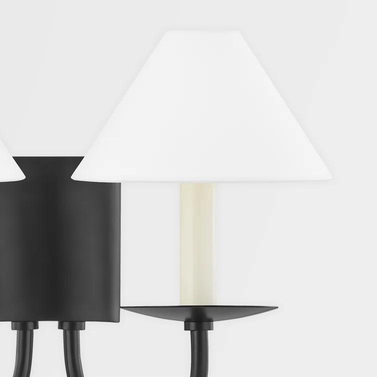 Helio 2 Light Steel Dimmable Candle Wall Light
