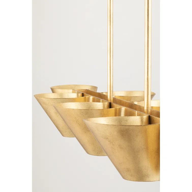 Hudson Valley Lighting Reeve 8 - Light Gold Kitchen Island Pendant