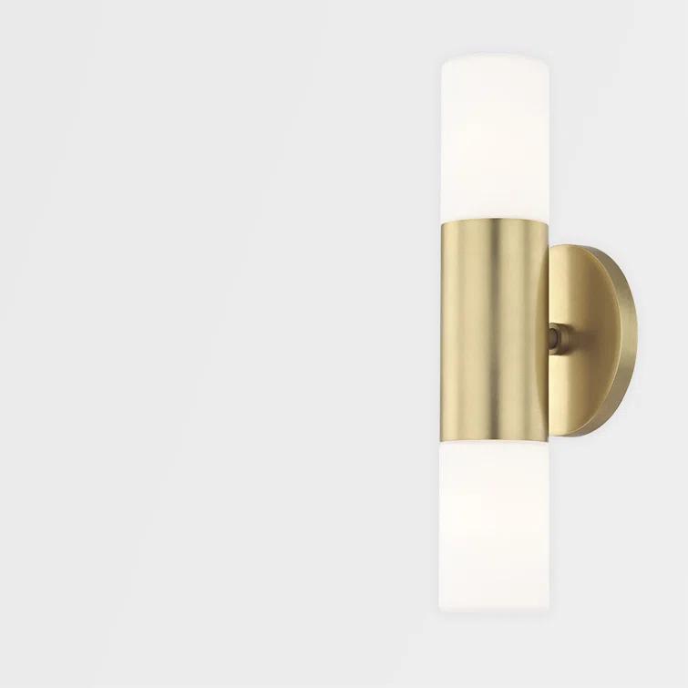 Mitzi Lola 2 - Light Wall Light in  Aged Brass Opal Matte Shade