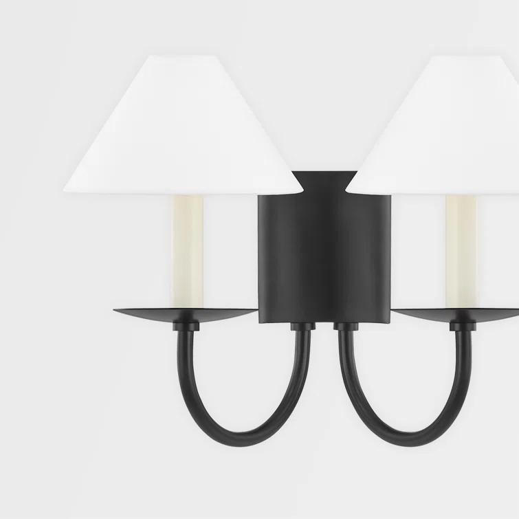 Helio 2 Light Steel Dimmable Candle Wall Light