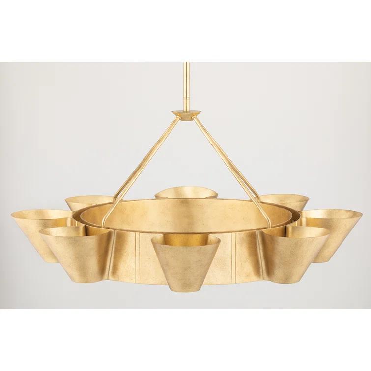 Reeve 8 - Light Dimmable Wagon Wheel Chandelier