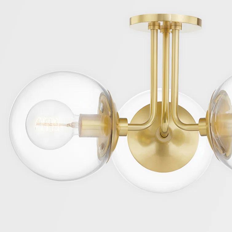 Hudson Valley Lighting Meadow 3 Light Semi Flush