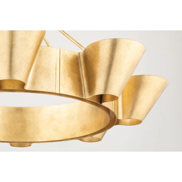 Reeve 8 - Light Dimmable Wagon Wheel Chandelier