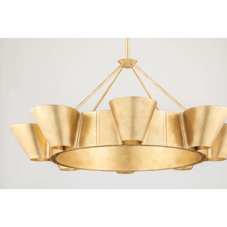 Reeve 8 - Light Dimmable Wagon Wheel Chandelier