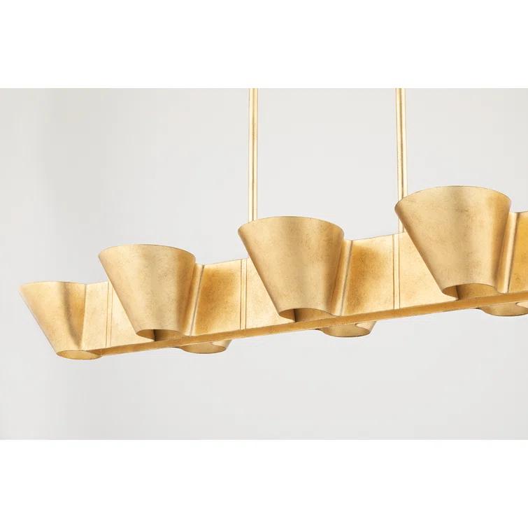 Hudson Valley Lighting Reeve 8 - Light Gold Kitchen Island Pendant