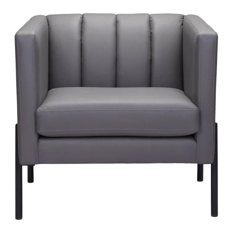 Faux Leather Armchair