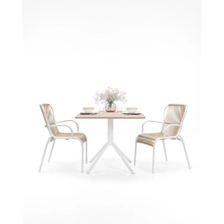Alsop Indoor / Outdoor Dining Chair - Beige/Stone White