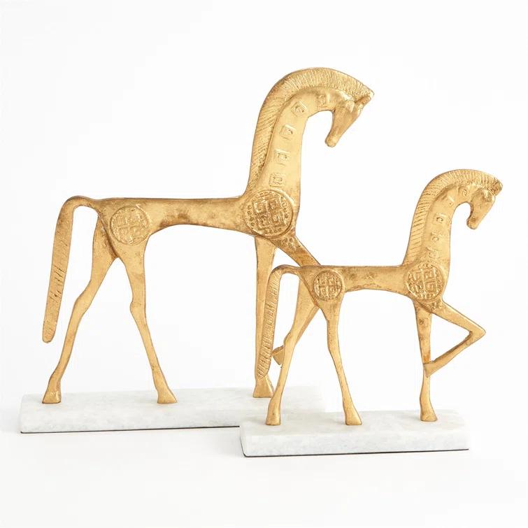 Global Views Roman Horse-Gold