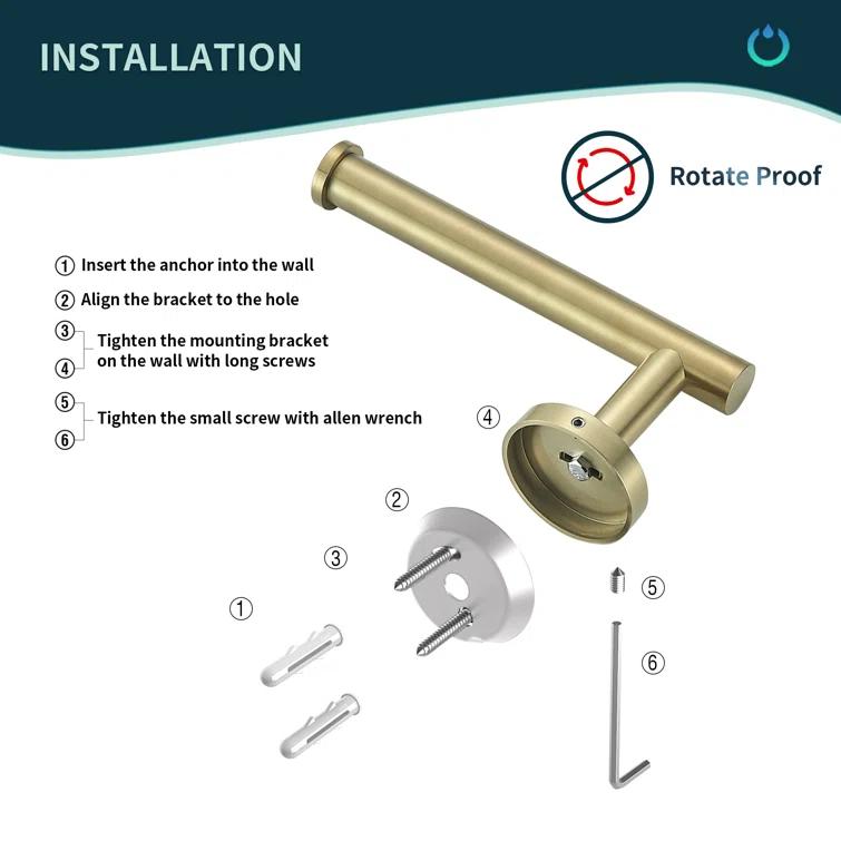 Wall Mounted Toilet Paper Holder