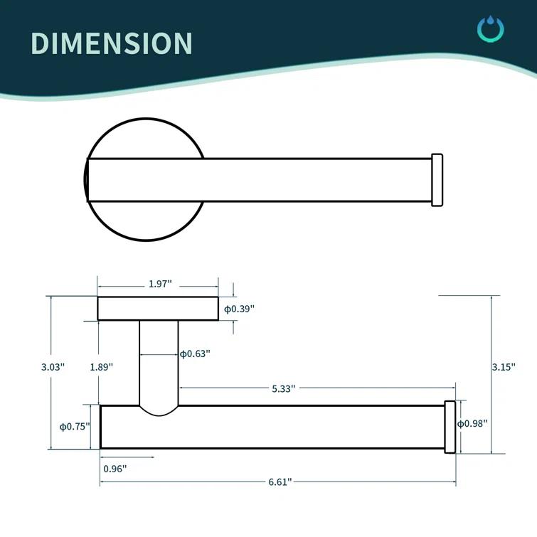 Wall Mounted Toilet Paper Holder
