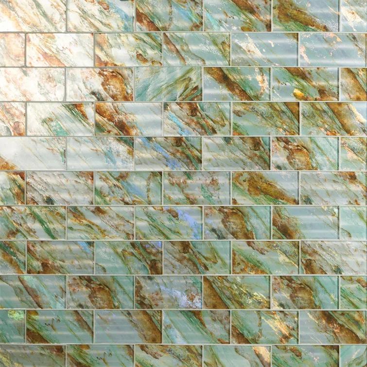 Bond Tile Wonder Glass 4.37 in. x 8.74 in. Polished Glass Wall Tile (5.3 Sq. Ft. / Case)